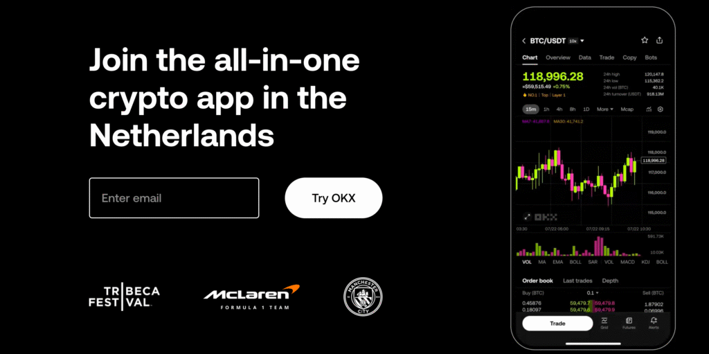 OKX review 2025 screenshot of the OKX crypto exchange platform showing trading features and user interface